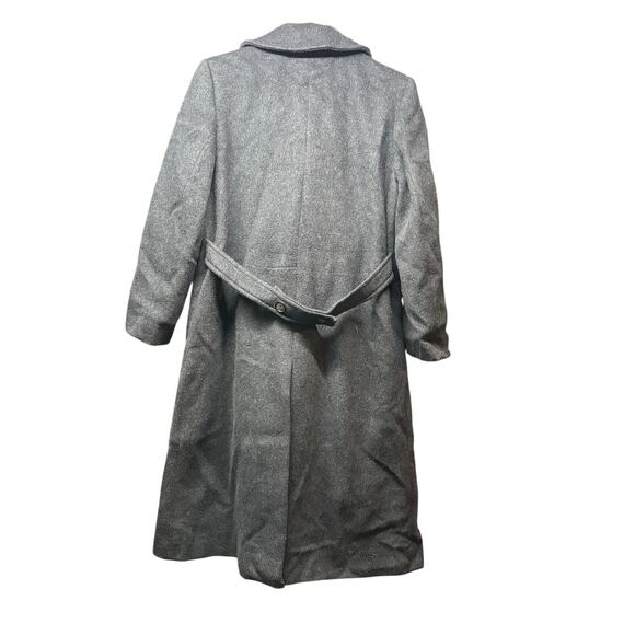 Pendleton Vintage wool trench coat  Gray USA Long Sleeve  Button up. - Picture 4 of 8